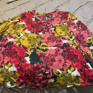 Floral Tunic with tulip sleeves